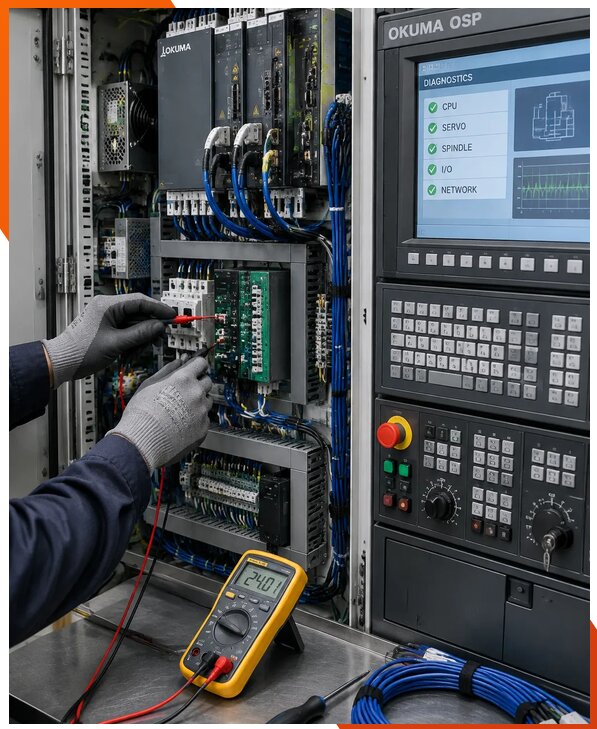 Ремонт систем ЧПУ Okuma OSP в Кызыле